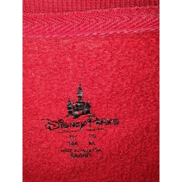 Disney Parks Walt Disney Minnie Mouse Red Sweater Sweatshirt Child's XL Wdw - Picture 8 of 13